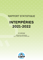 Intempéries 2021-2022 : rapport statistique
