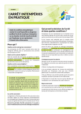En bref... L'arrêt intempéries en pratique