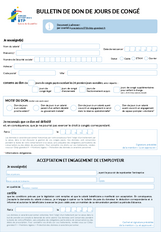 Bulletin de don de jours de congé