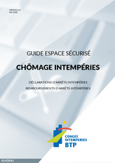 Guide Espace sécurisé | Chômage intempéries